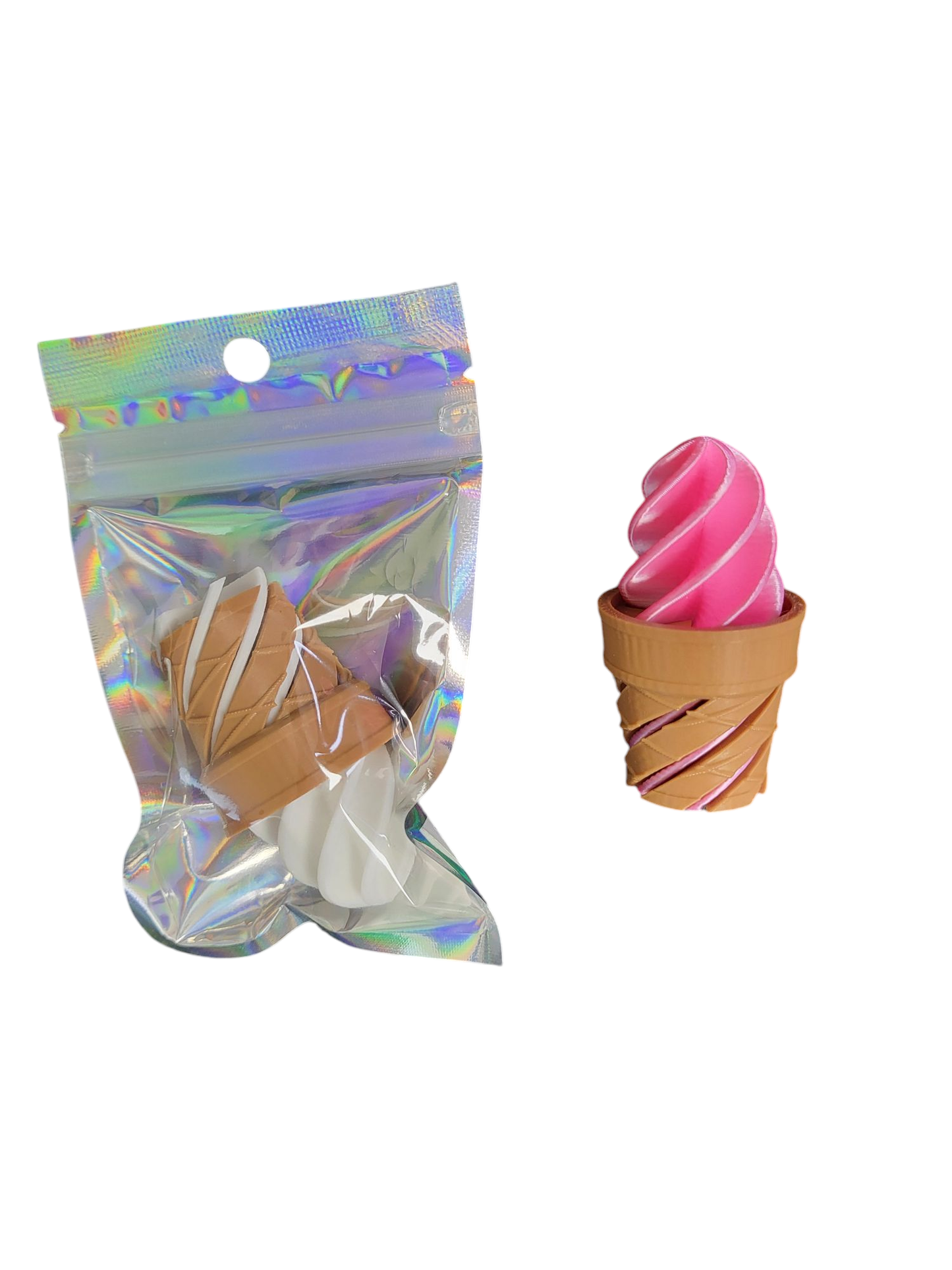 Ice Cream Cone Fidget - 3D Printed