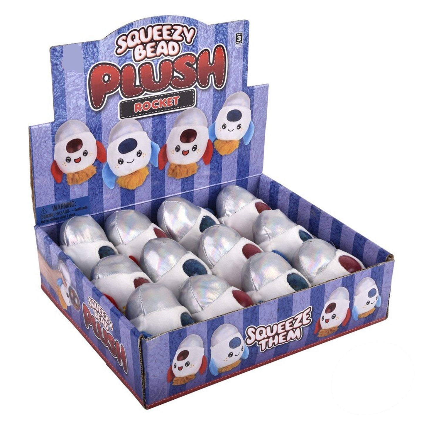 Rocket & Space Squeezy Bead Plush