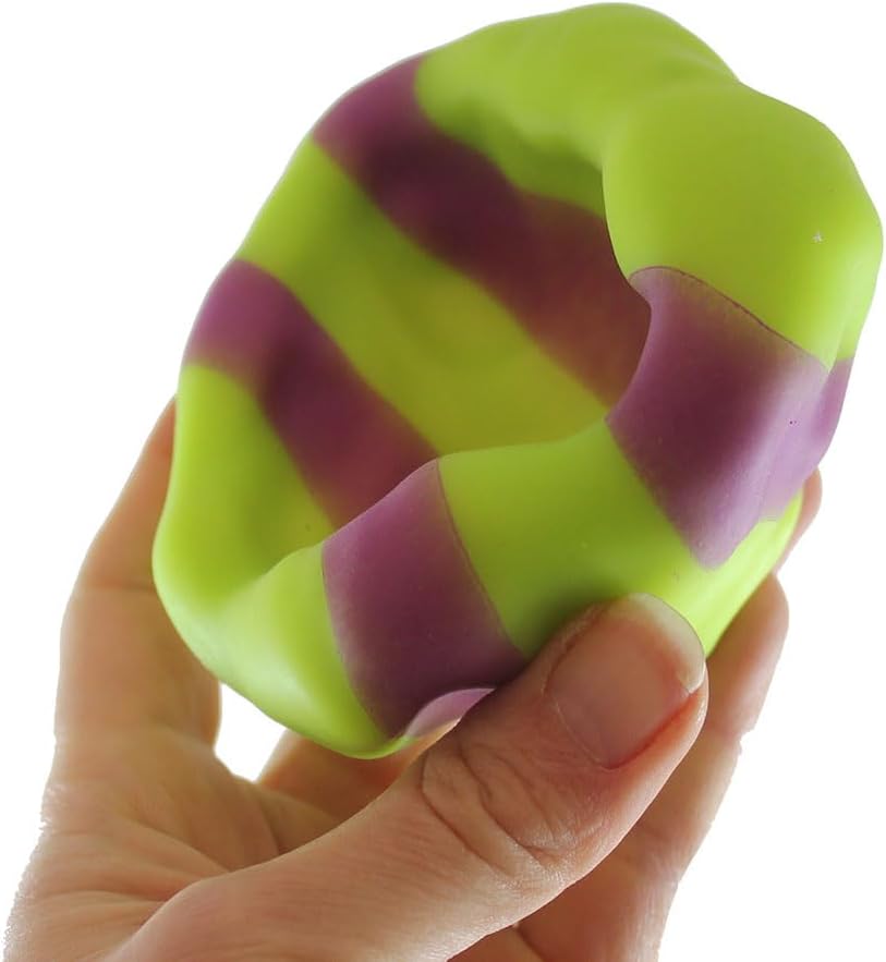 1 Striped Sand Filled Stress Ball - Moldable Ball