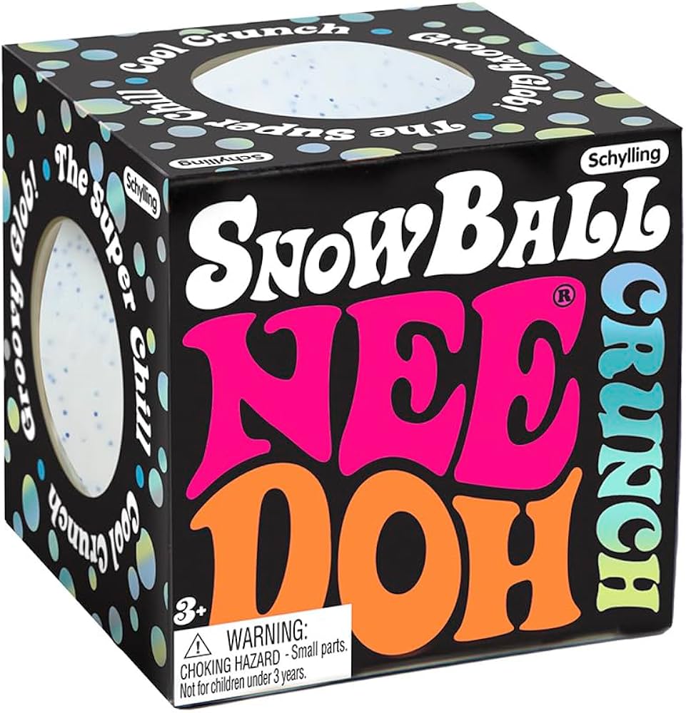 Nee-Doh Snow Soft Doh Filled Crunchy Stretch Ball