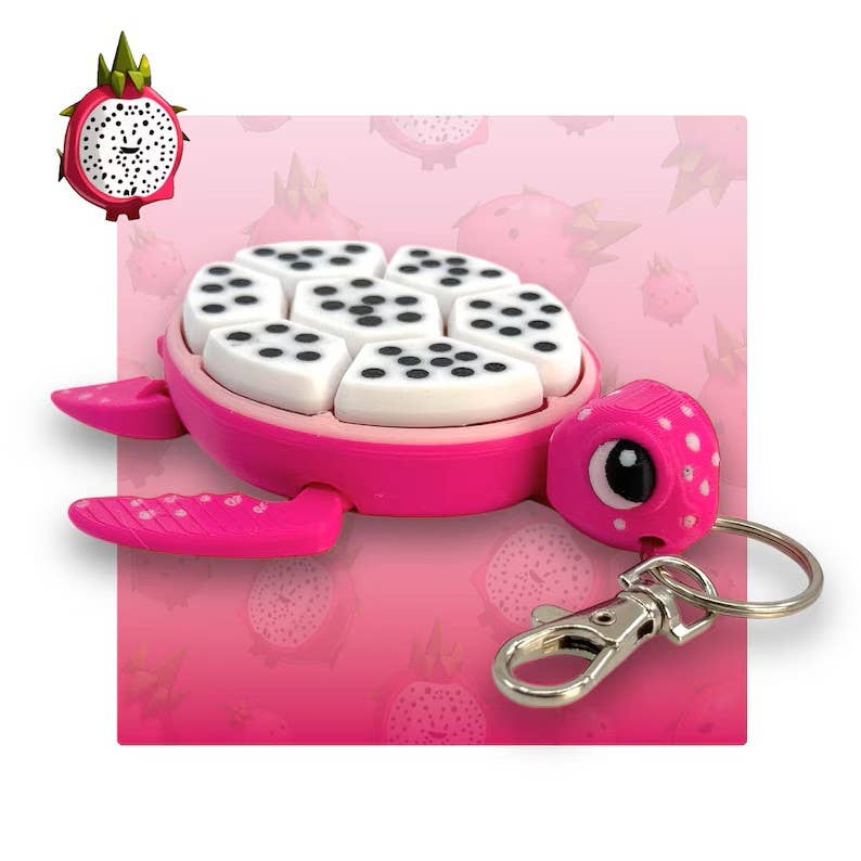 Fruit-Themed Turtle Clicker Fidget Toy