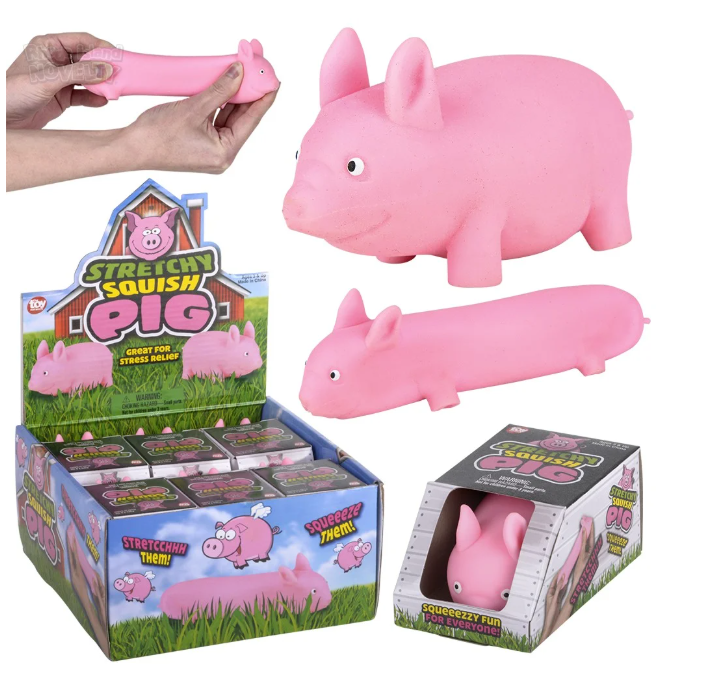 Stretchy, Squish Pig (Sand Filled)