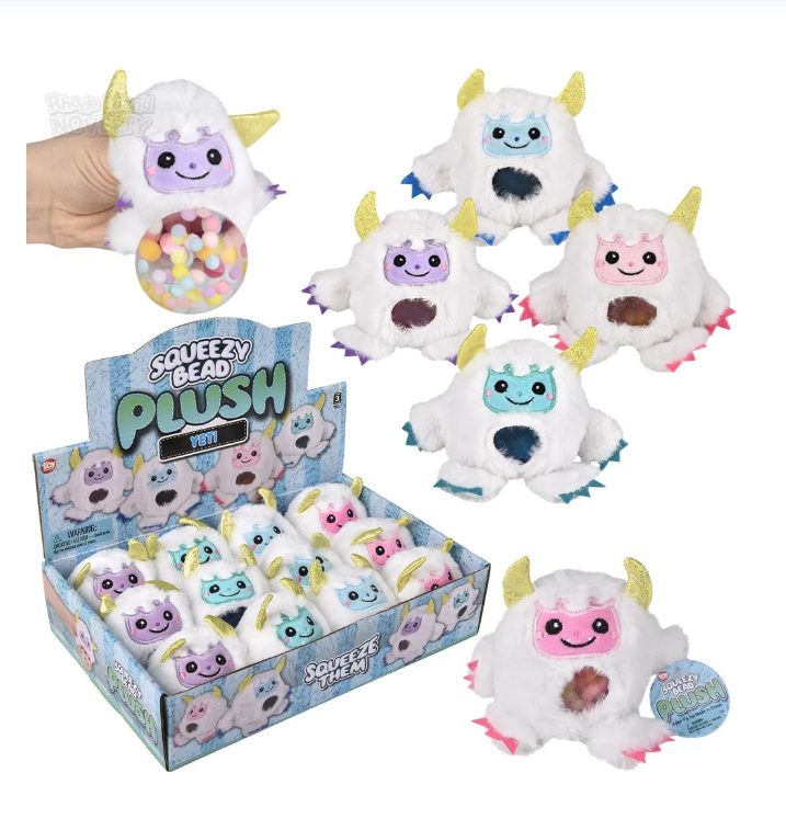 Squeezy Bead Plush - Yeti
