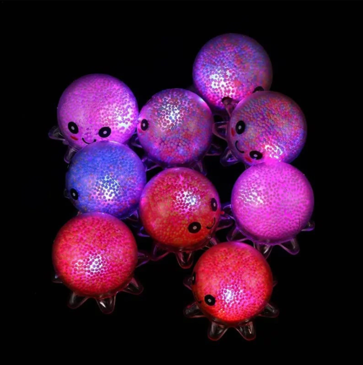Light Up Sticky Squish Octopus
