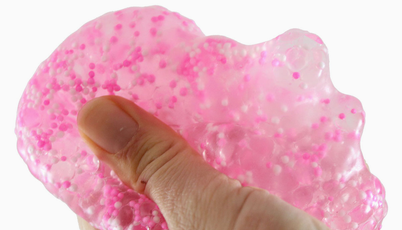 Jumbo Confetti Bead Mold-able Stress Ball -Squishy Gooey