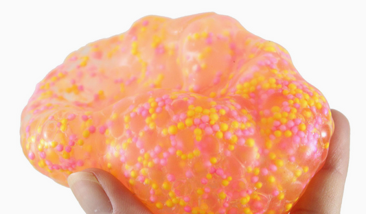 Jumbo Confetti Bead Mold-able Stress Ball -Squishy Gooey