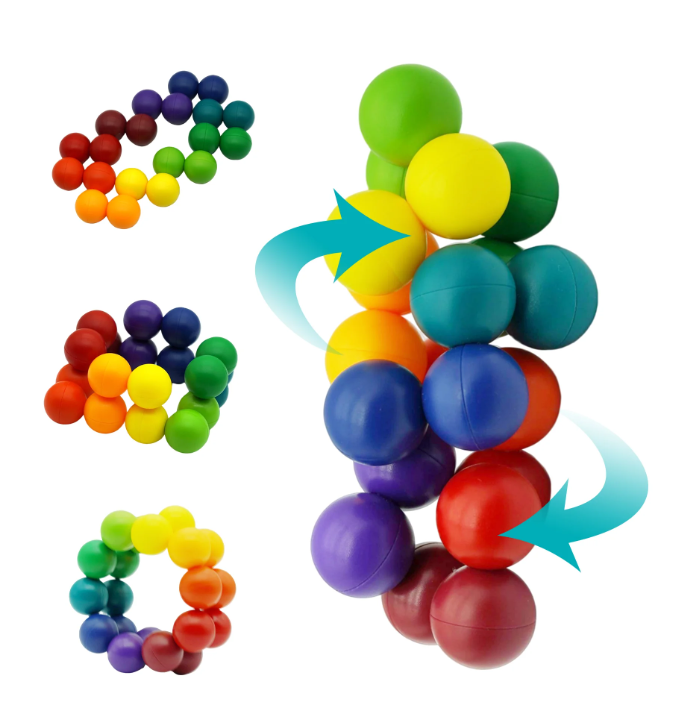 Rainbow Shapeable Balls Fidget