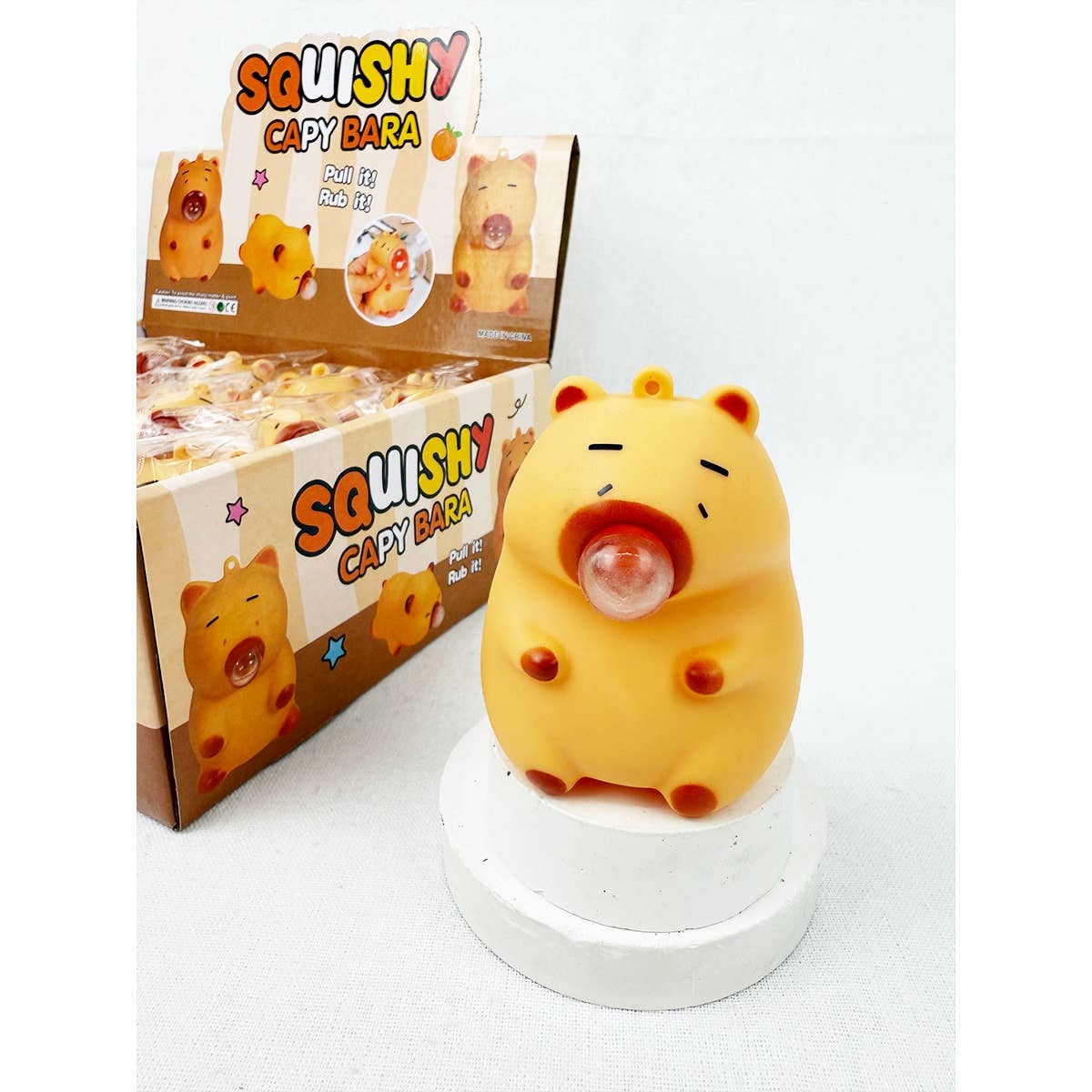 Capybara Blow Bubbles Squishy