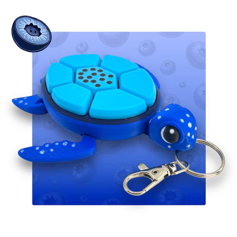 Fruit-Themed Turtle Clicker Fidget Toy