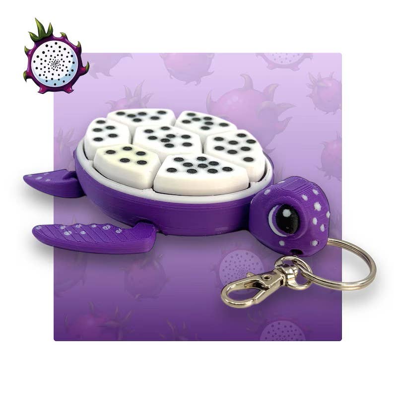 Fruit-Themed Turtle Clicker Fidget Toy