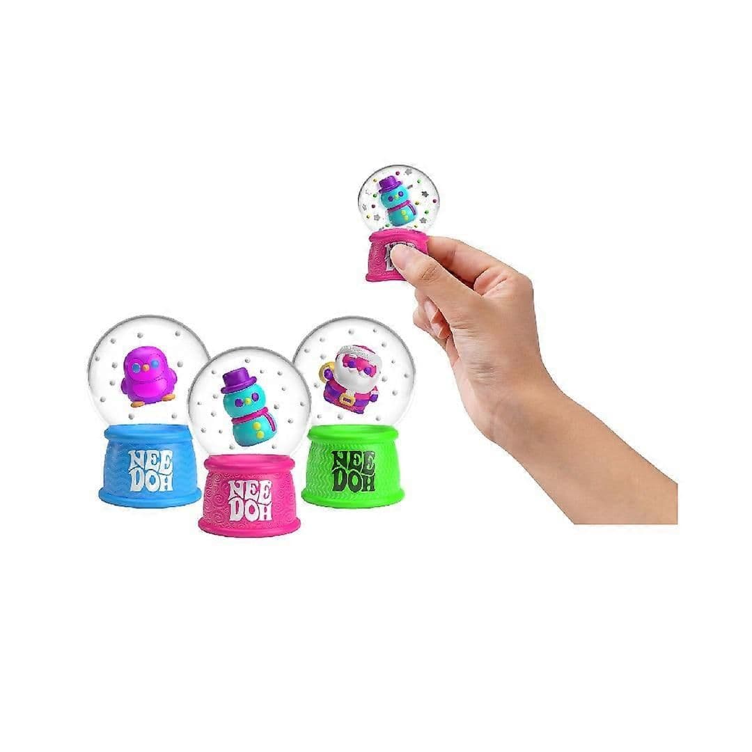 Nee Doh Snow Globe Stress Ball - Snowglobe With Santa Snow