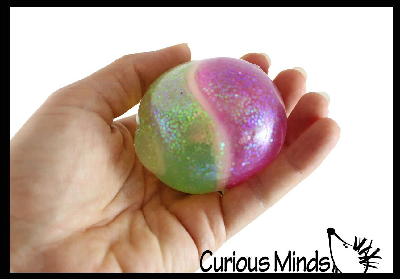 Dual Glitter Swirling Stress Ball
