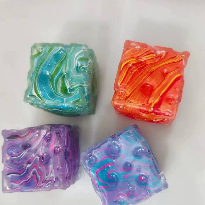 Square Cheese squishy toy Stress Relief Toy-5CM: Cheese triangle