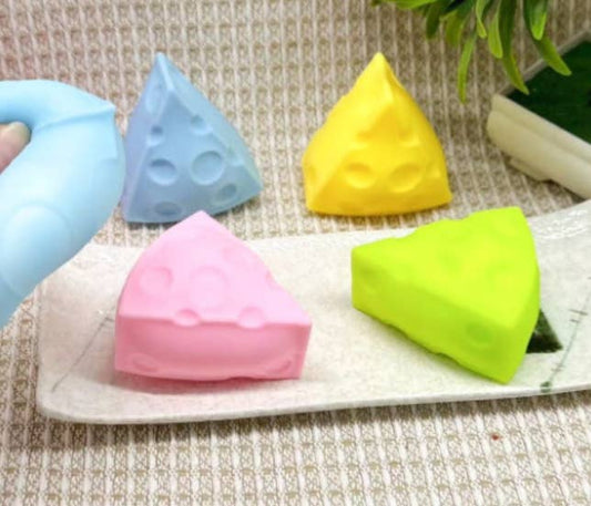 Fluffy Cheese Wedge Squishy