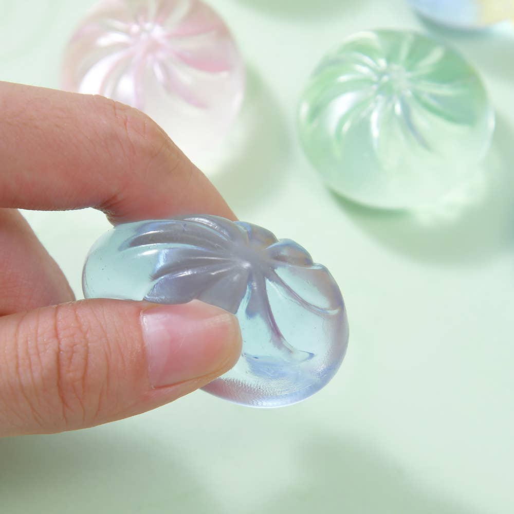 Mini maltose dumpling squishy toy for stress relief-4pack: Solid