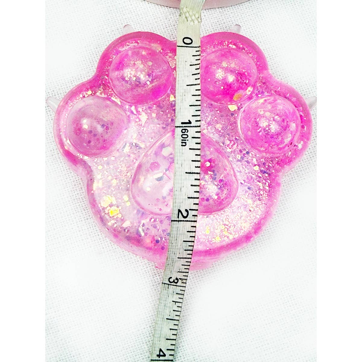 Large Sugary Glittered Paw Squishy Toy: MIX COLOR / ONE(12)