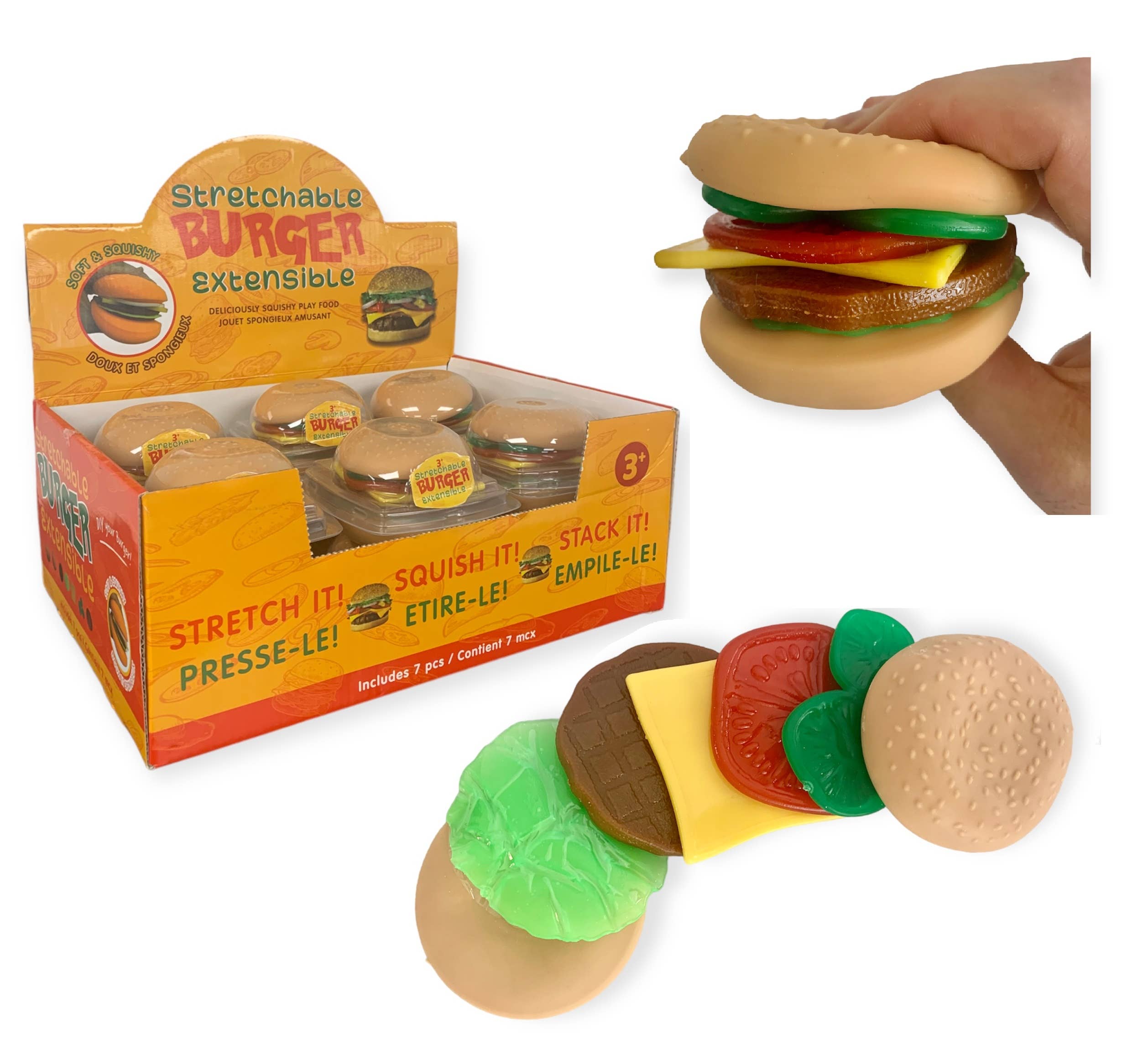 フレーバーズ267YOU YOUR ILLUSION 1 Burger 未開封 Amazon.com: JA-RU Foodie Fusion Play Burger Deluxe Squishy Toy (6