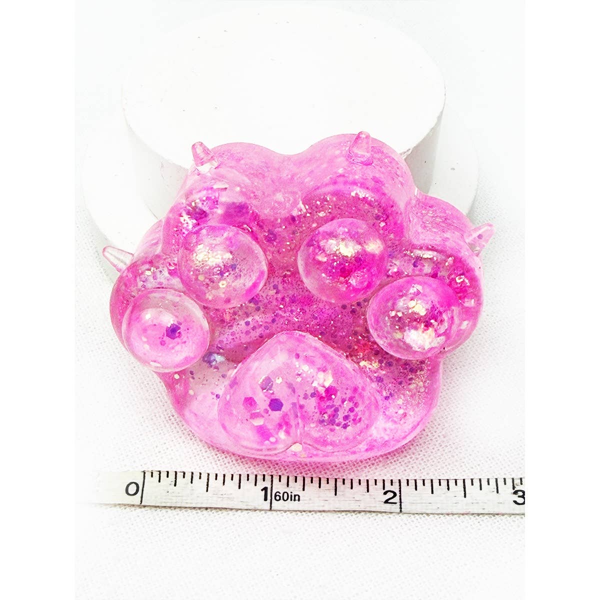 Large Sugary Glittered Paw Squishy Toy: MIX COLOR / ONE(12)