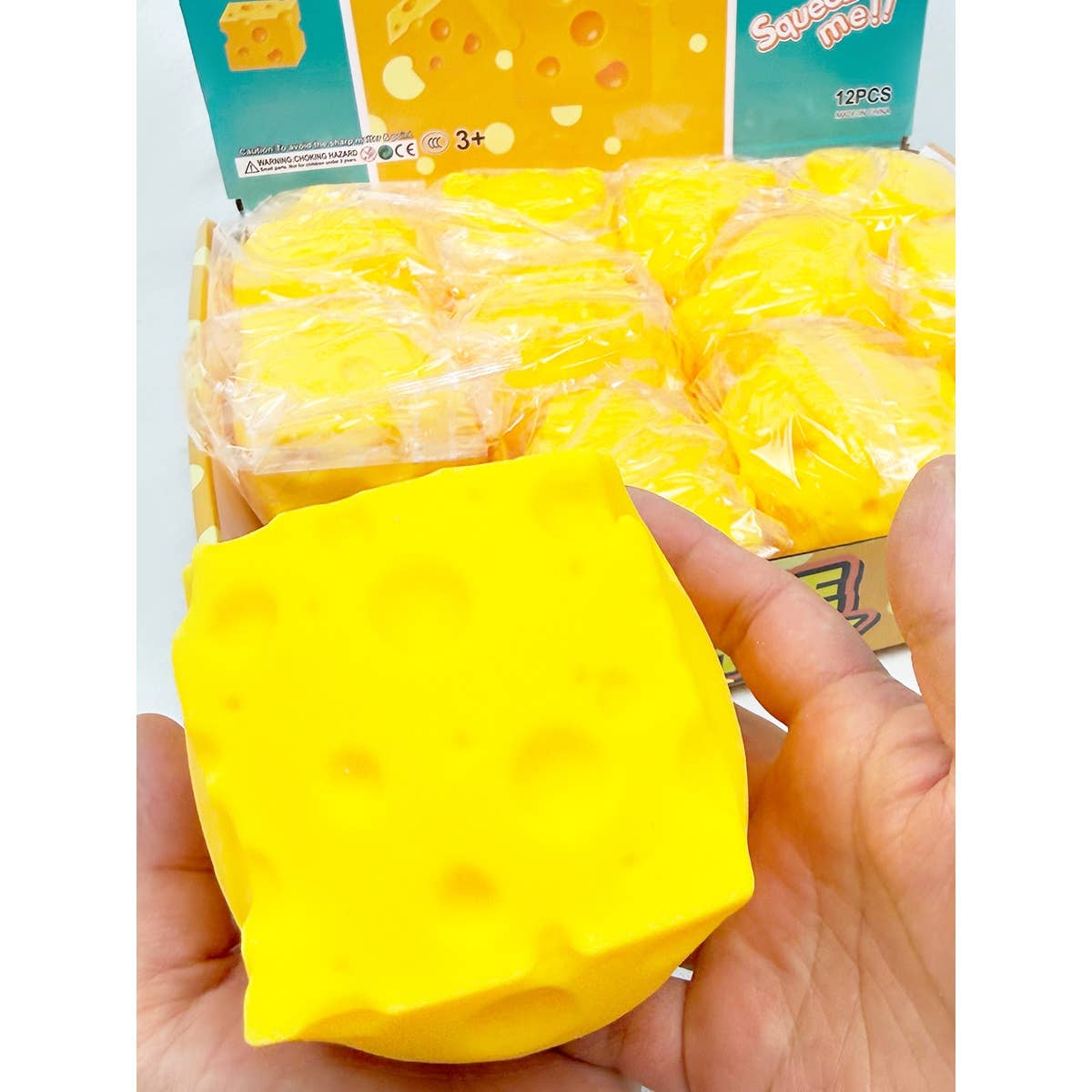 Viral Cheese Cube Squishy Toy: YELLOW / ONE(12)