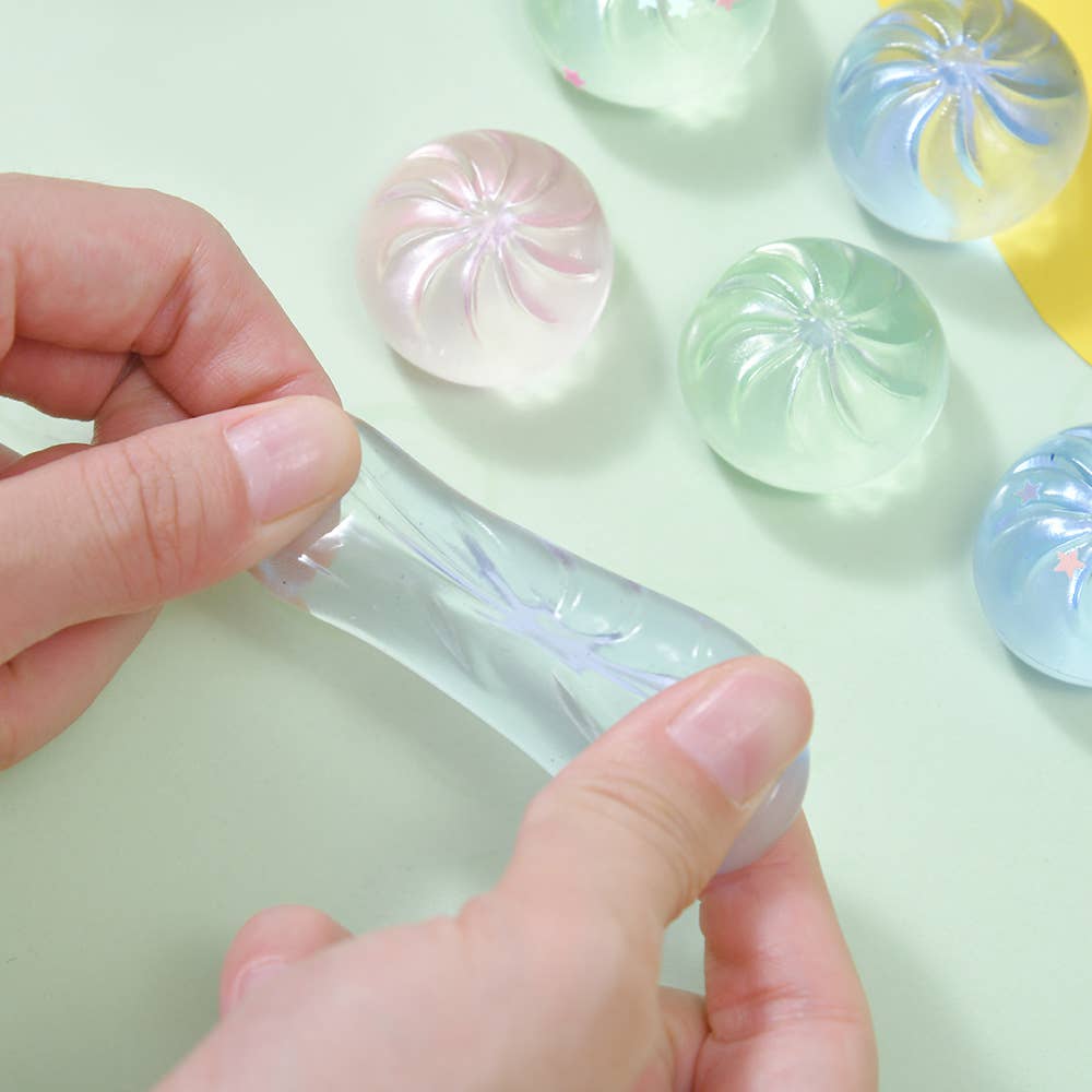 Mini maltose dumpling squishy toy for stress relief-4pack: Solid