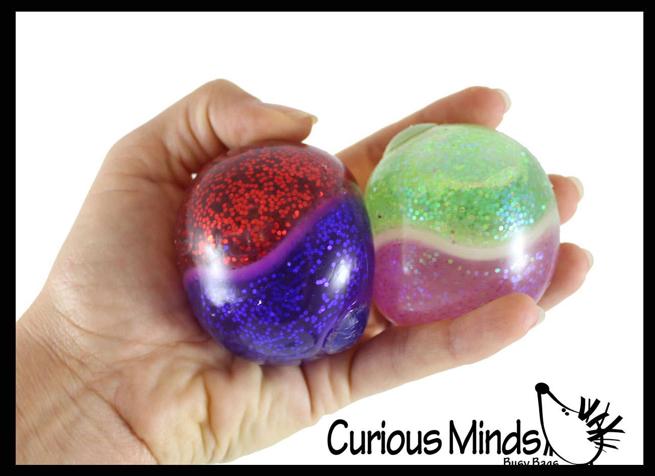 Dual Glitter Swirling Stress Ball
