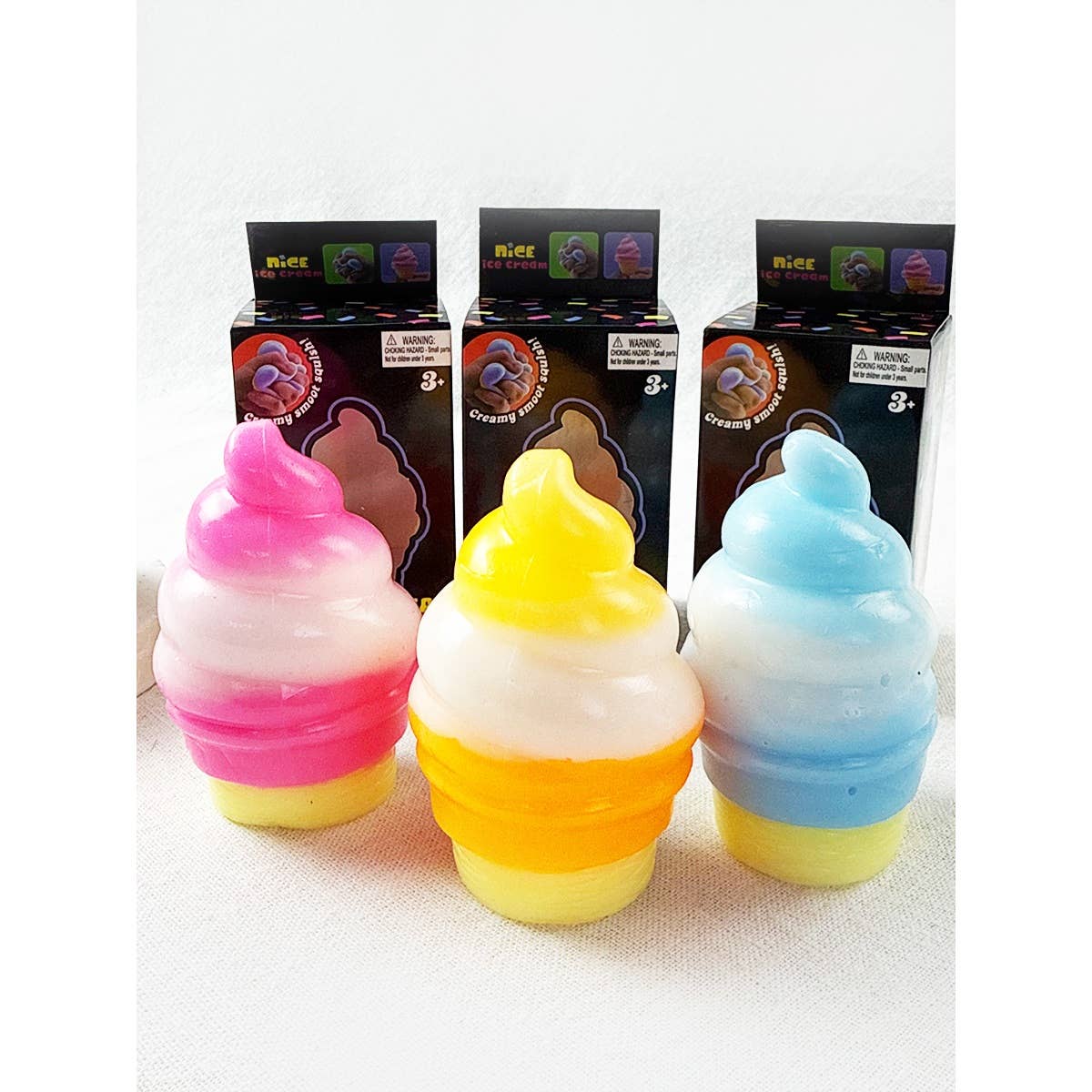 Ice Cream Corn Squeeze Squishy: MIX COLOR / ONE(12)
