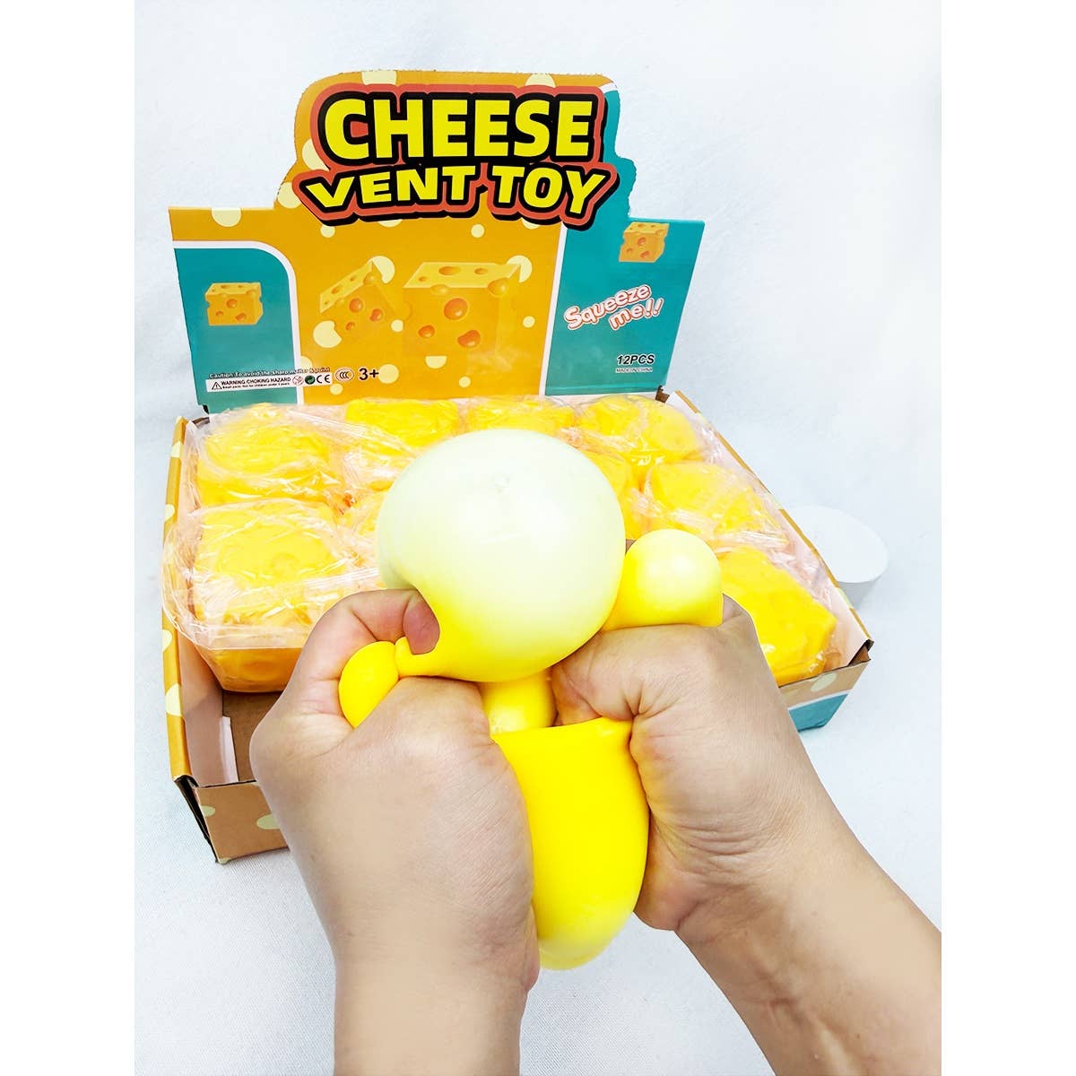 Viral Cheese Cube Squishy Toy: YELLOW / ONE(12)