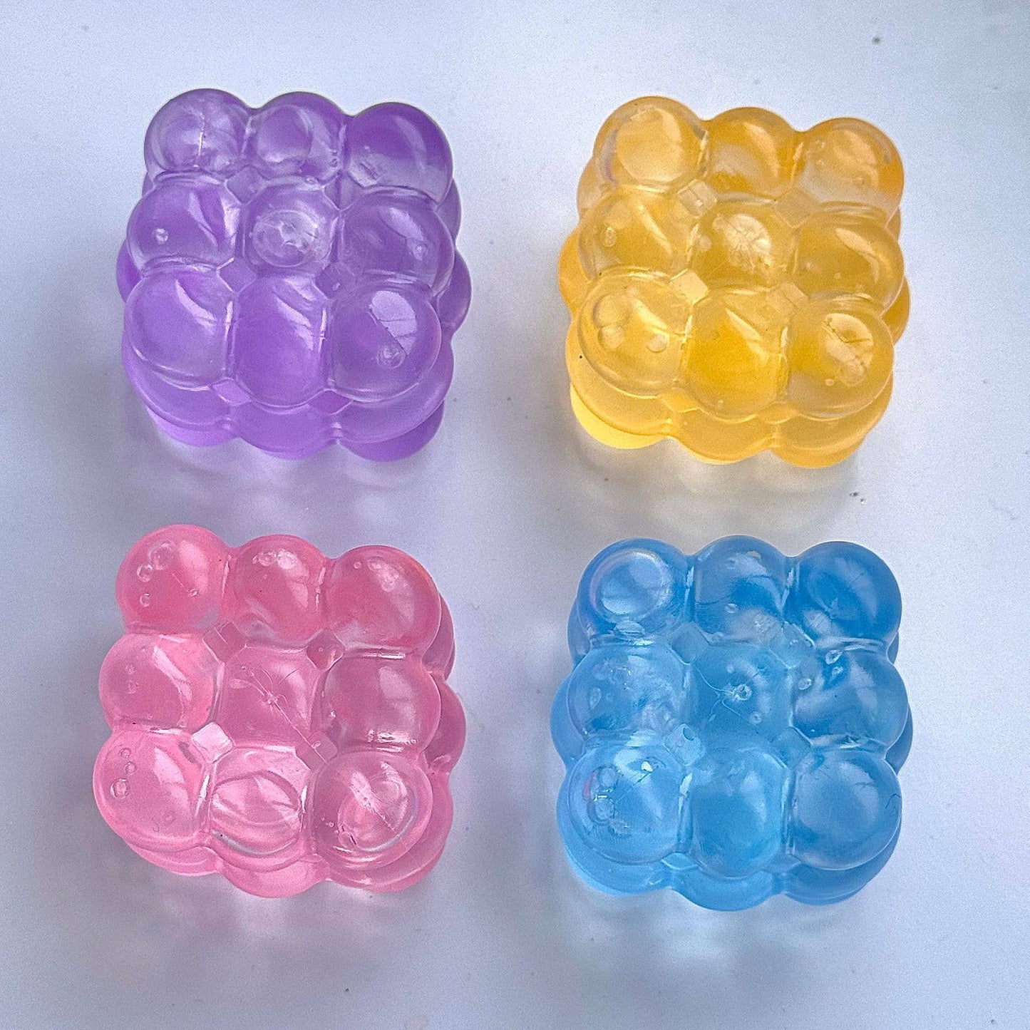 Maltose Cube Squeeze Toy Stress Relief fidget Toy: Purple