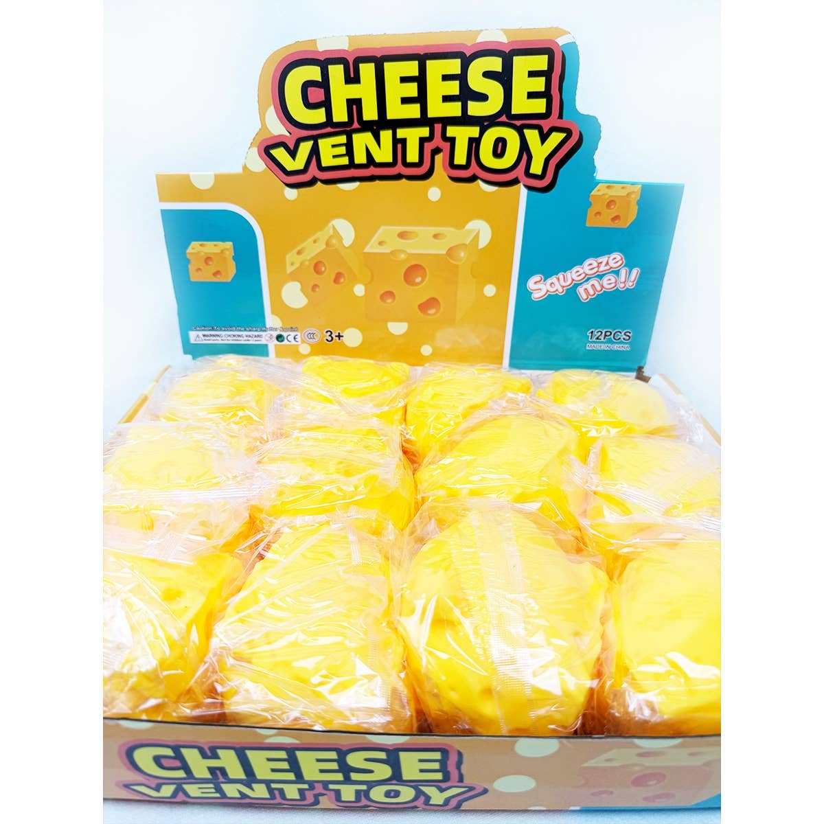 Viral Cheese Cube Squishy Toy: YELLOW / ONE(12)