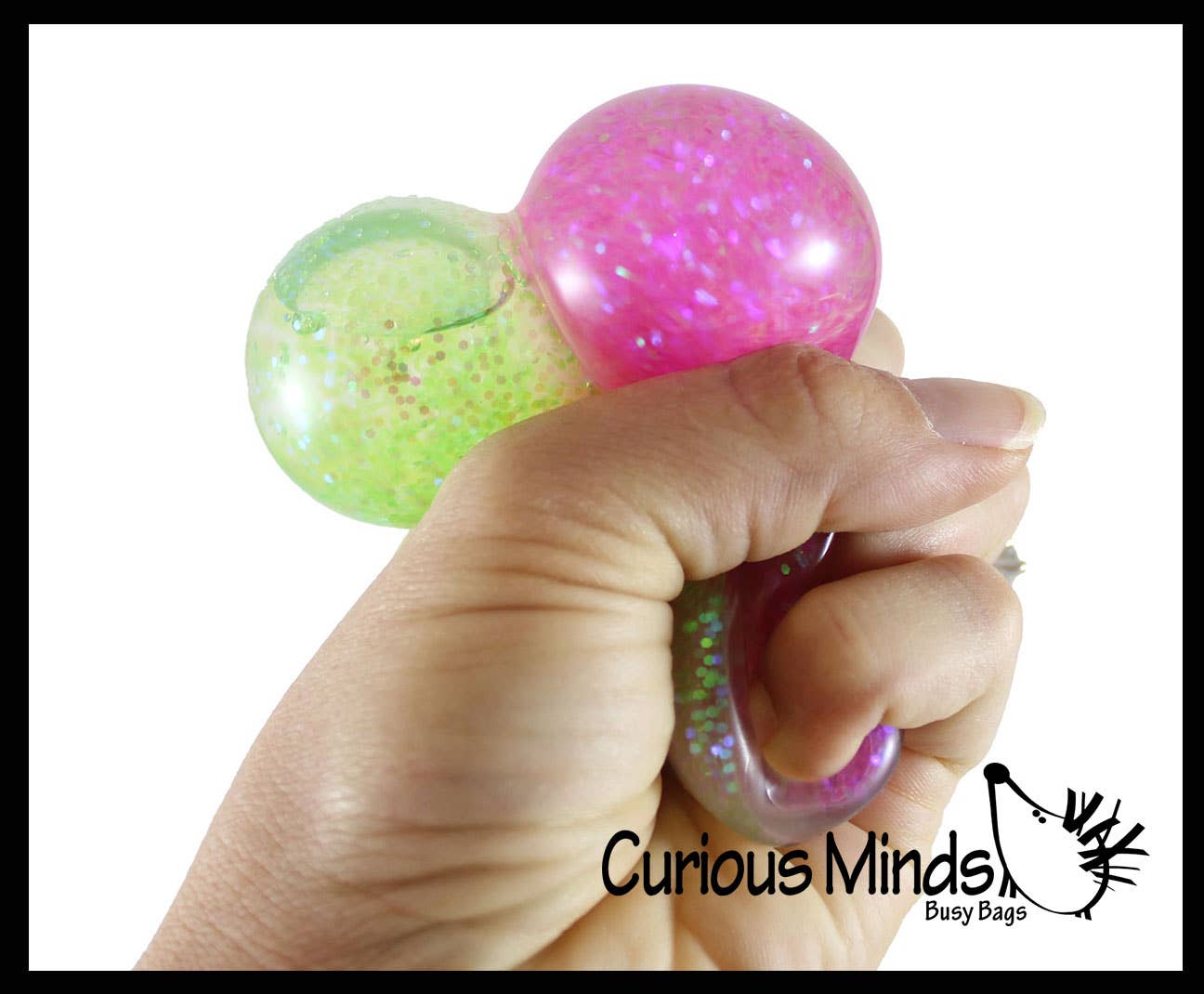 Dual Glitter Swirling Stress Ball
