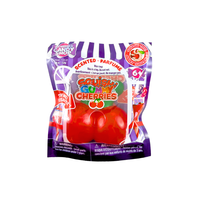 SQUISHI GUMMY CHERRIES (SCENTED)