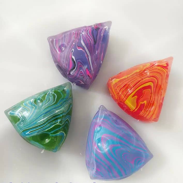 Square Cheese squishy toy Stress Relief Toy-5CM: Cheese triangle