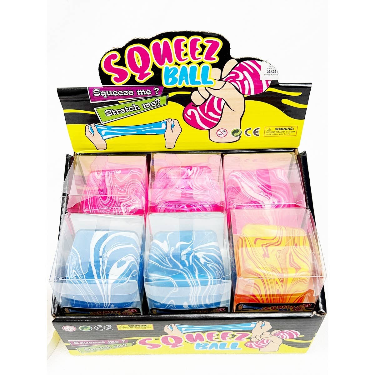 Fluid Pattern Squeeze Cube Slime: MIX COLOR / ONE(12)