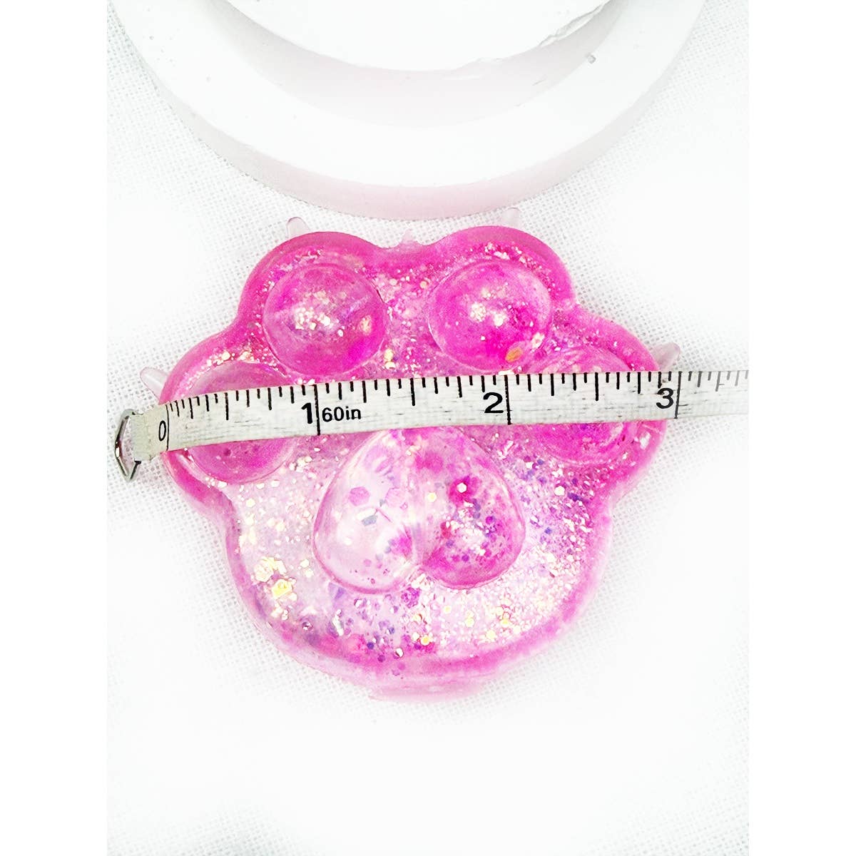 Large Sugary Glittered Paw Squishy Toy: MIX COLOR / ONE(12)