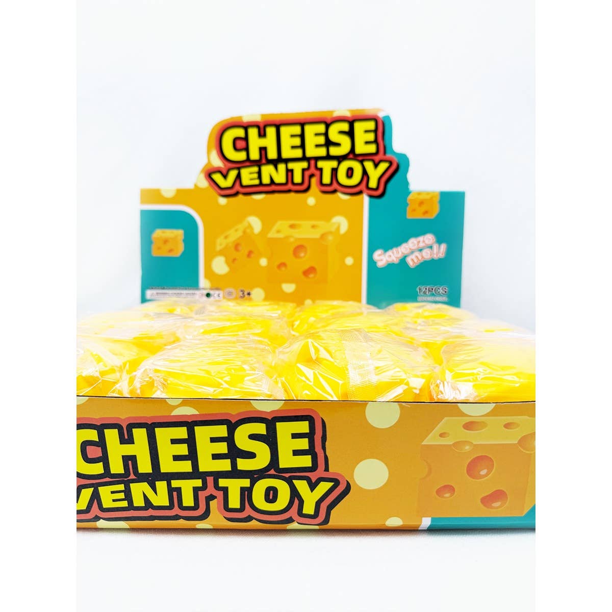 Viral Cheese Cube Squishy Toy: YELLOW / ONE(12)