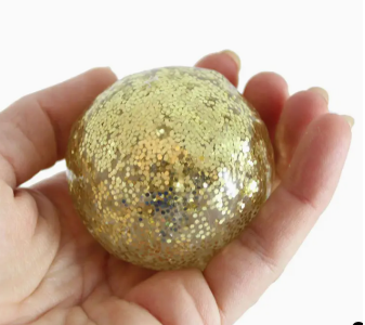 Thick Glitter Moldable Stress Ball - Squishy Gooey Shape