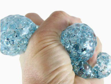 Thick Glitter Moldable Stress Ball - Squishy Gooey Shape