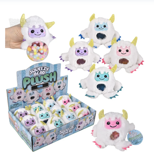 Squeezy Bead Plush - Yeti