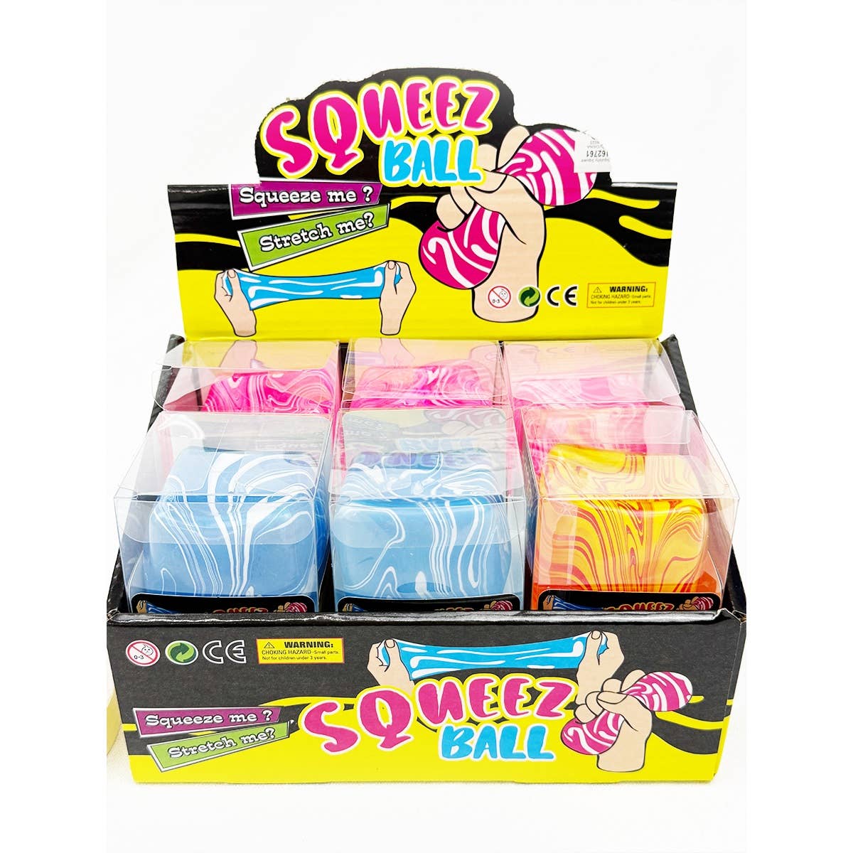 Fluid Pattern Squeeze Cube Slime: MIX COLOR / ONE(12)