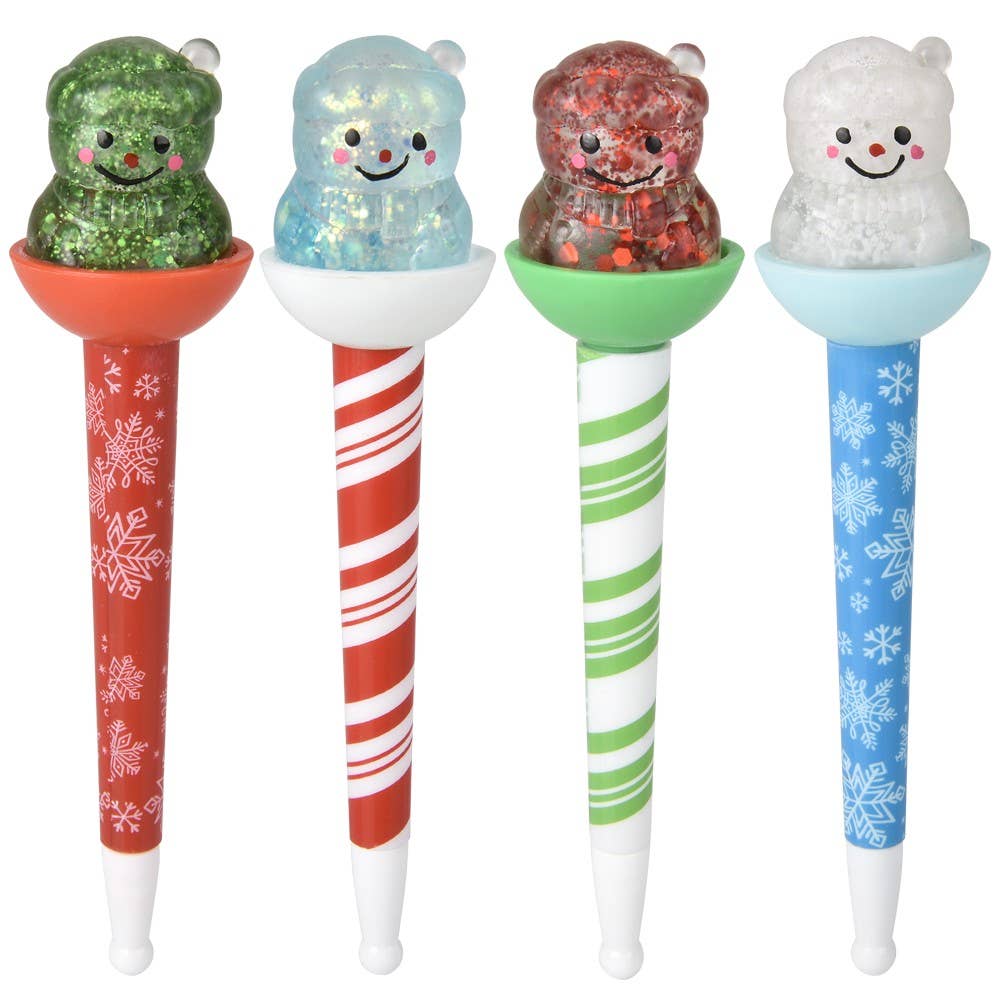 6.5" SUGAR SQUEEZY SNOWMAN PENS