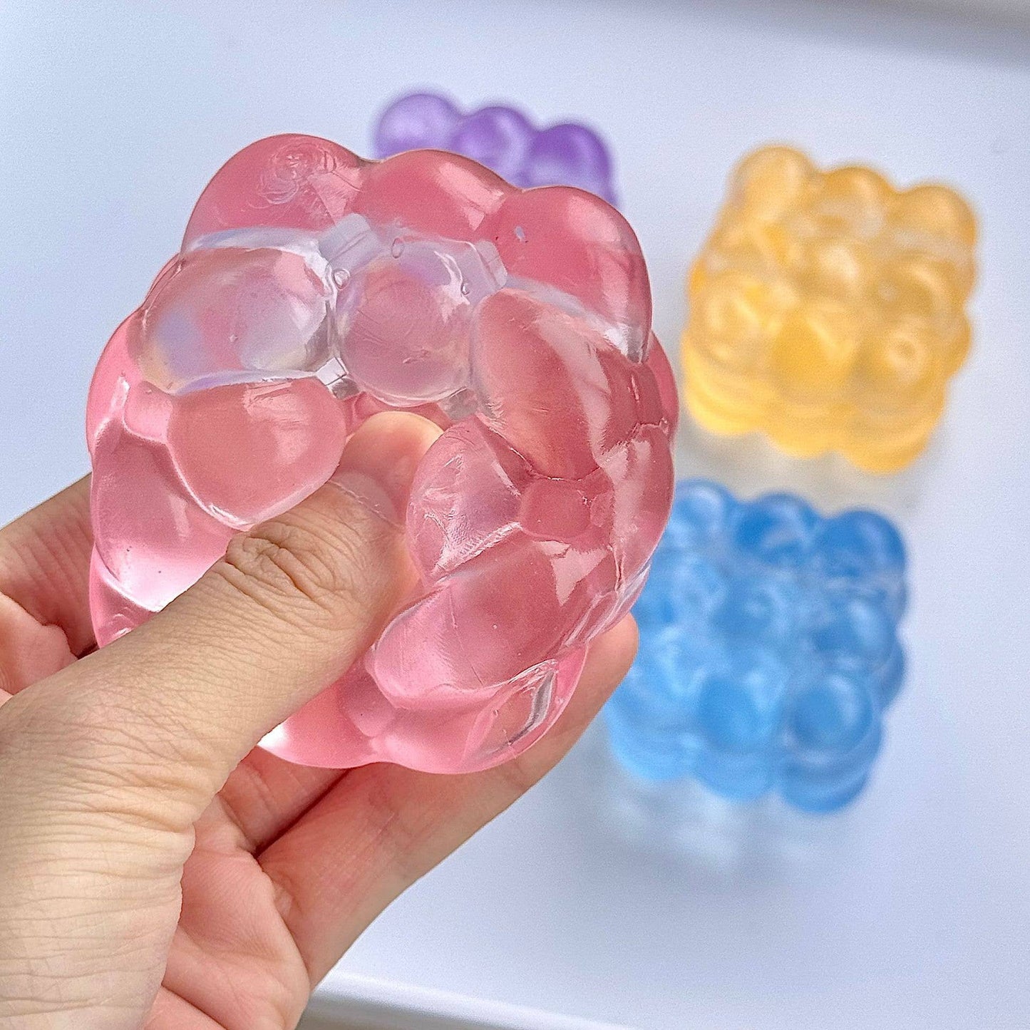 Maltose Cube Squeeze Toy Stress Relief fidget Toy: Purple