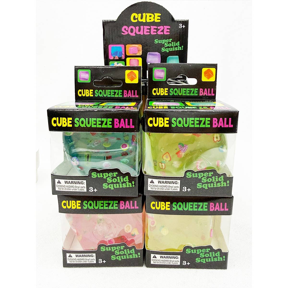 Satisfying Fruit Ice Cube Squishy Toy: MIX COLOR / ONE(12)