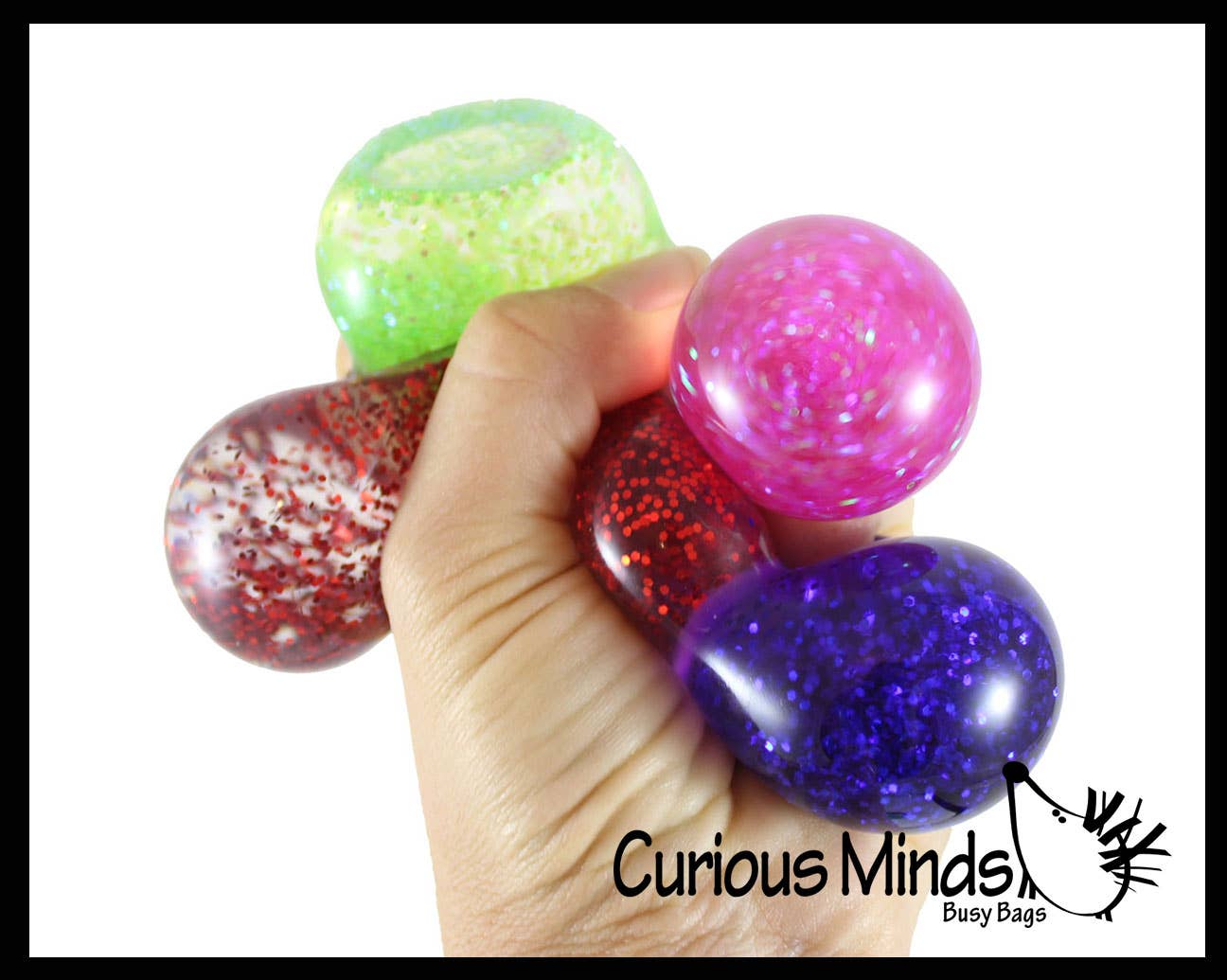 Dual Glitter Swirling Stress Ball