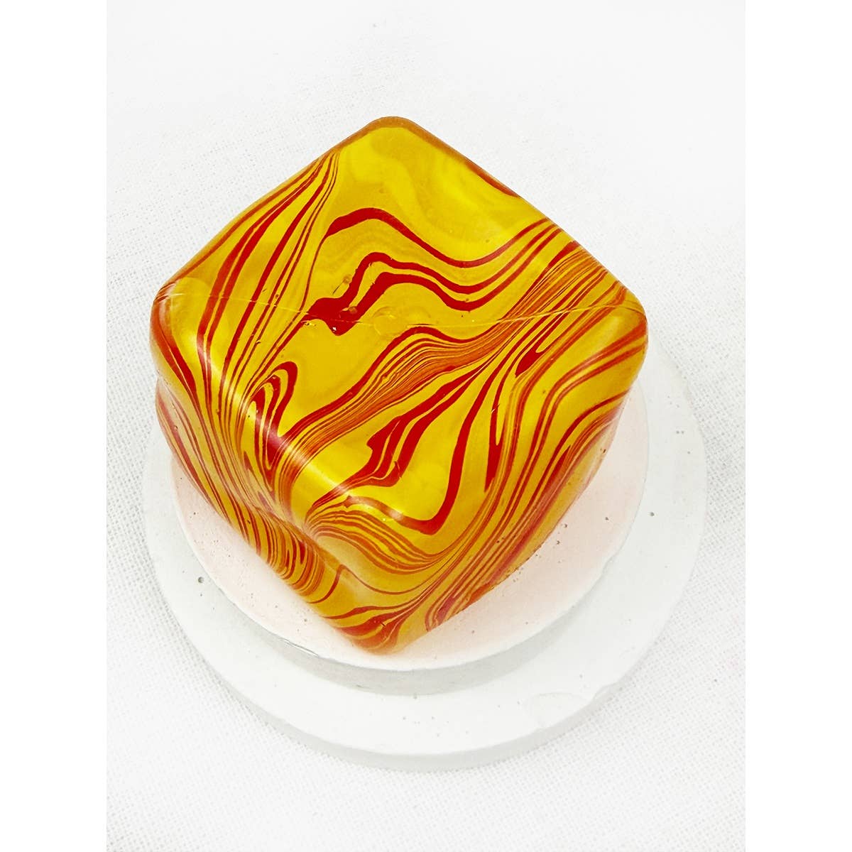 Fluid Pattern Squeeze Cube Slime: MIX COLOR / ONE(12)