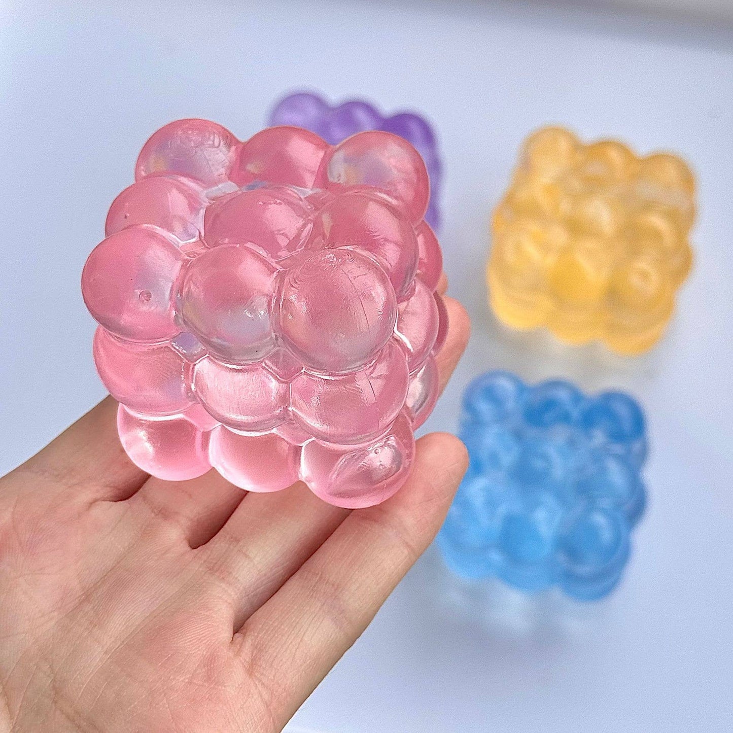 Maltose Cube Squeeze Toy Stress Relief fidget Toy: Purple