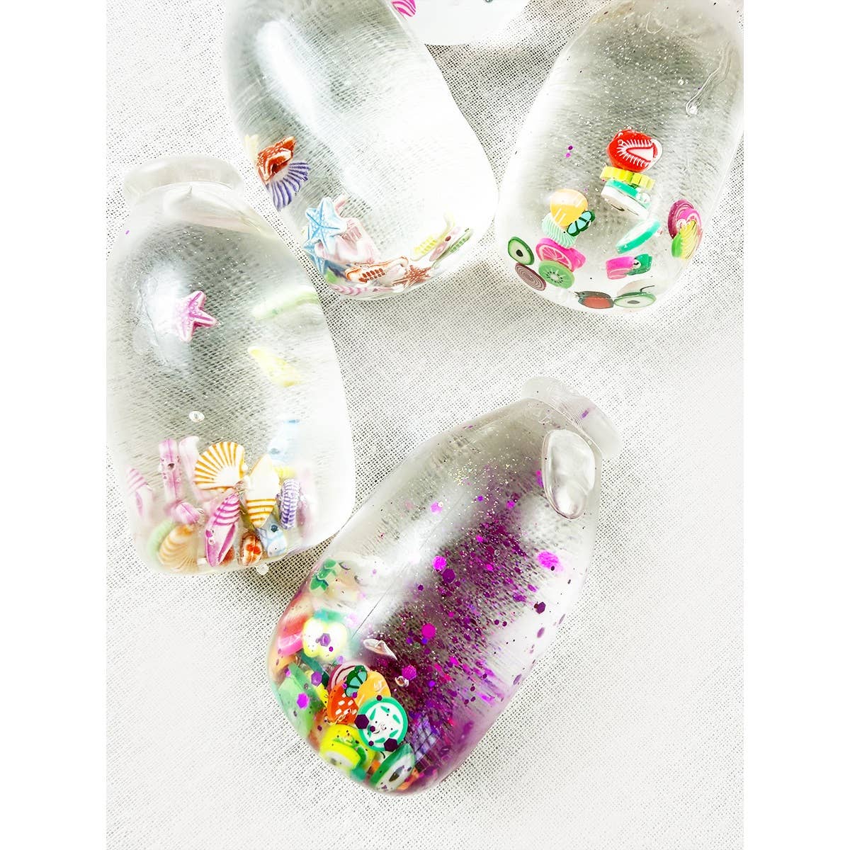 Fun Fruit Mini Bottle Squishy: CLEAR / ONE(12)