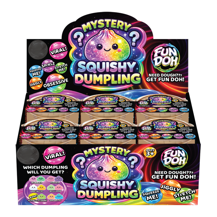 4" Mystery Dumpling Squishies - Gel Filled